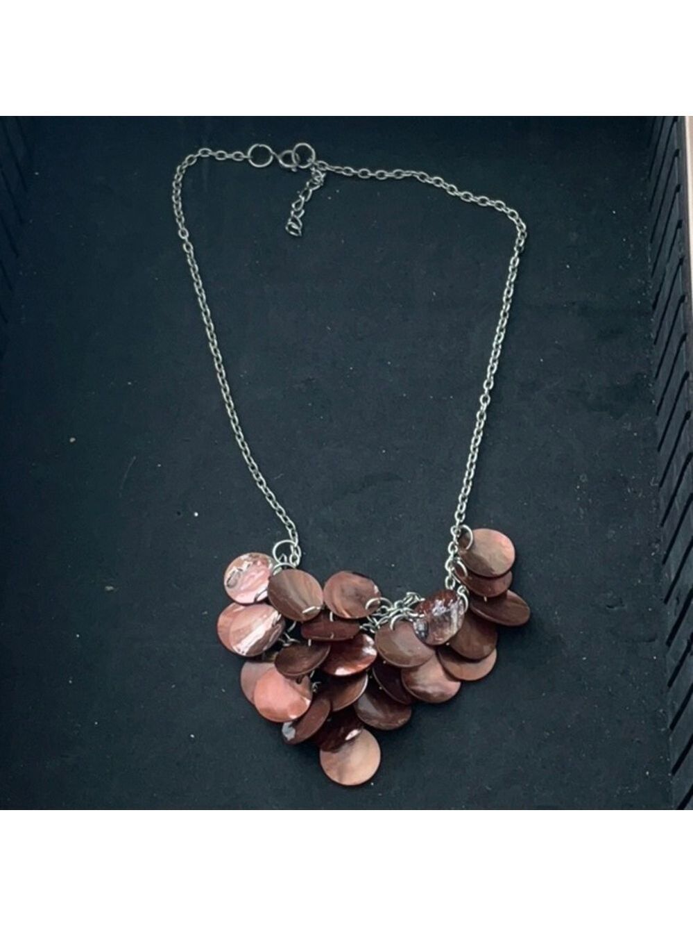 Vintage Shell Disc Necklace